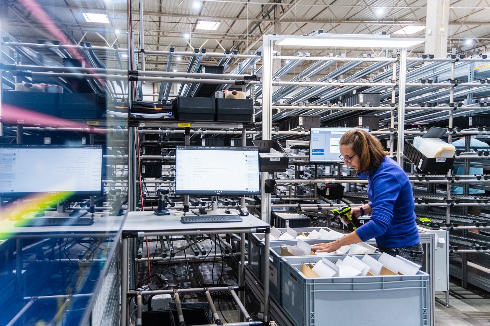 Dynamische Kommissionierung mit Bewegungsunschärfe